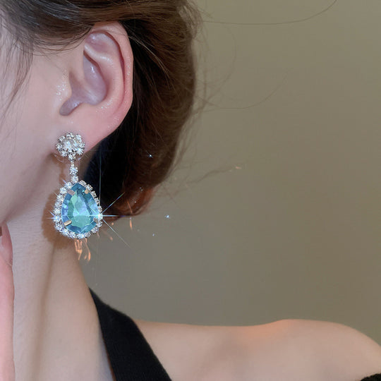 Luxury Rhinestone Teardrop Earrings