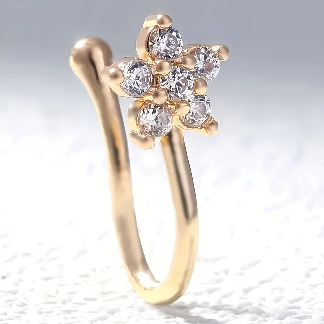 Elegant Floral Nose Ring