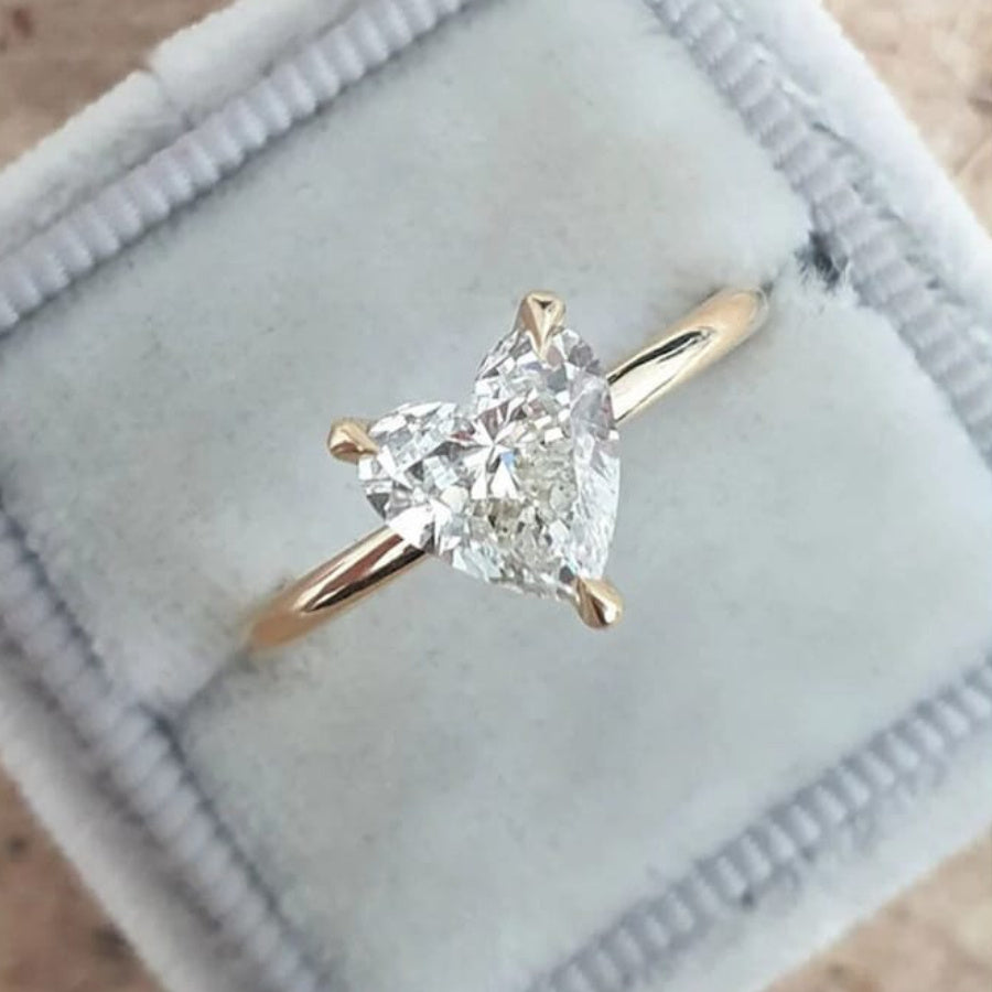 Minimalist Heart Ring