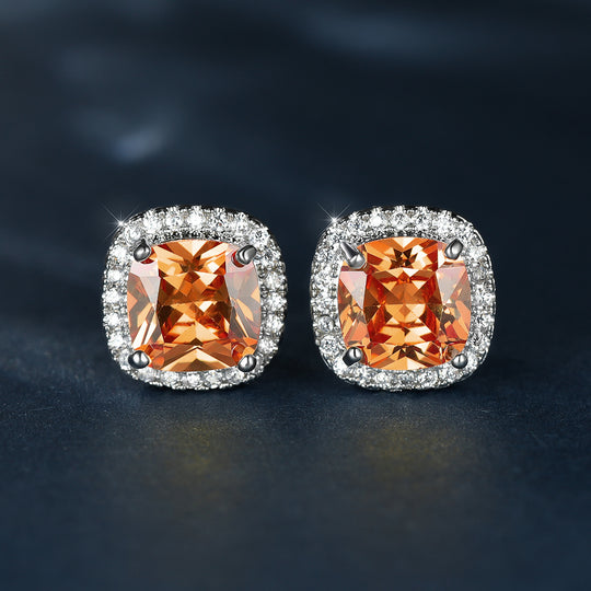 Luxury Stone Stud Earrings