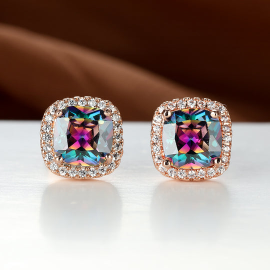 Luxury Stone Stud Earrings