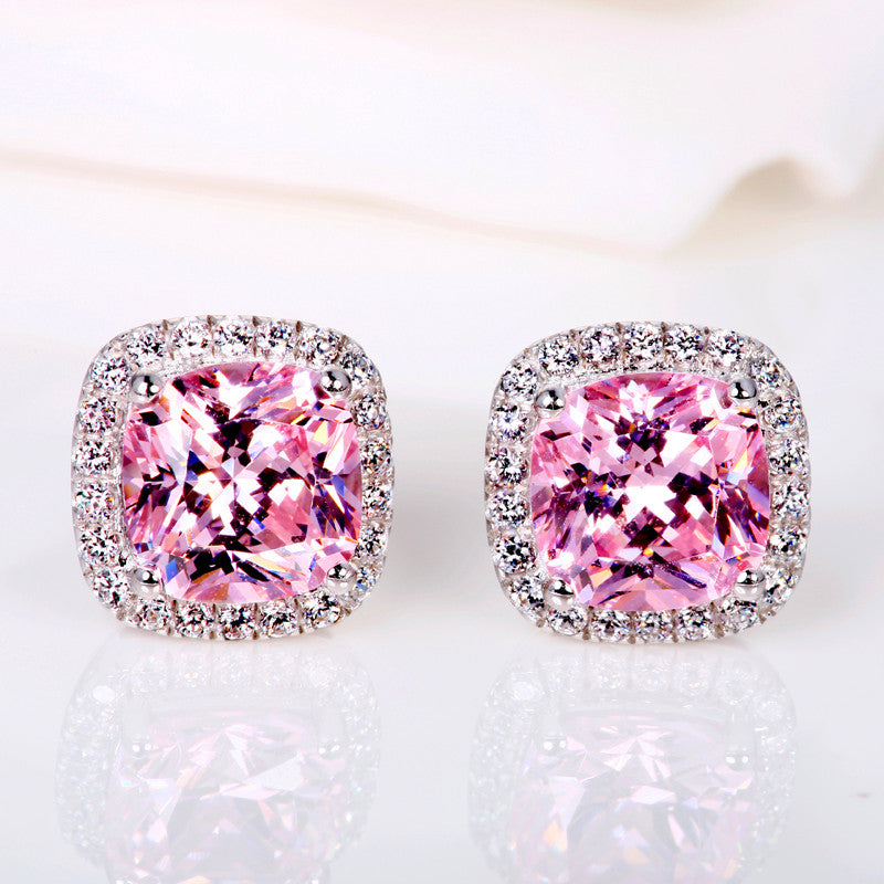 Luxury Stone Stud Earrings