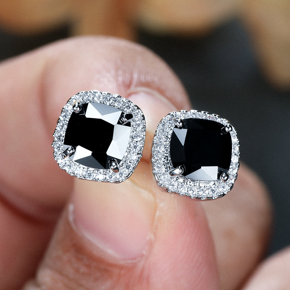 Luxury Stone Stud Earrings