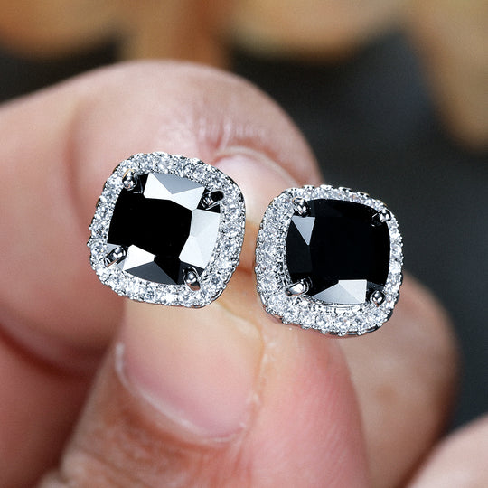 Luxury Stone Stud Earrings