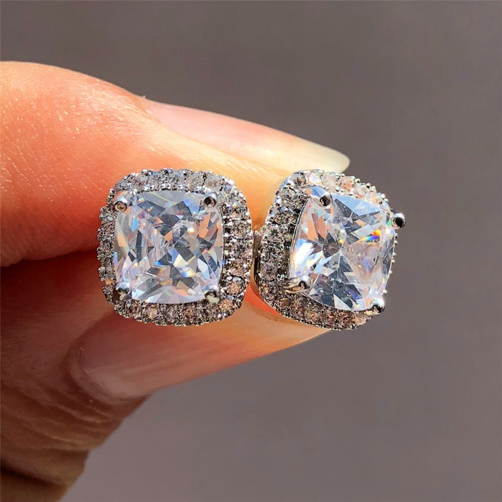 Luxury Stone Stud Earrings