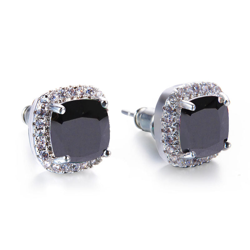 Luxury Stone Stud Earrings