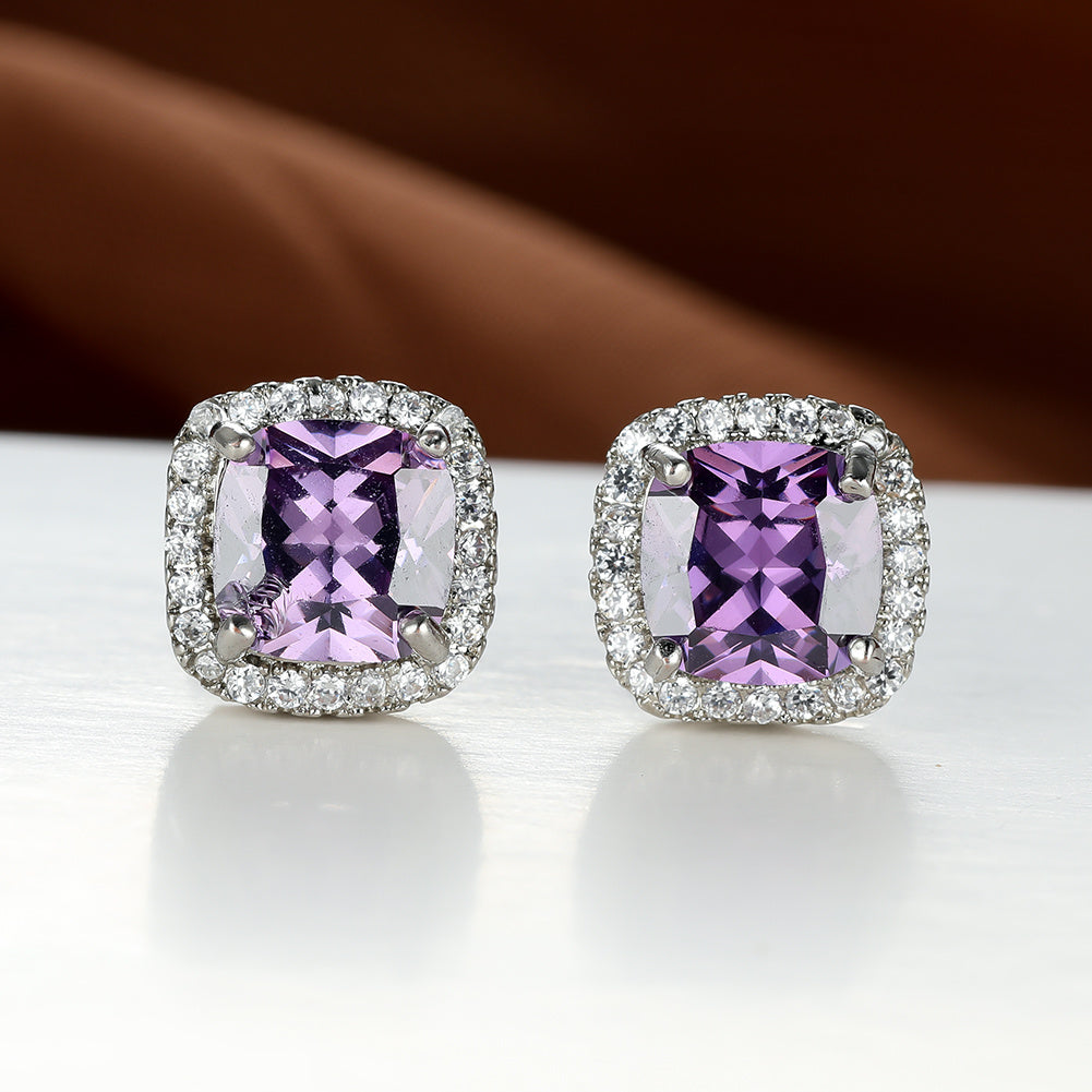 Luxury Stone Stud Earrings