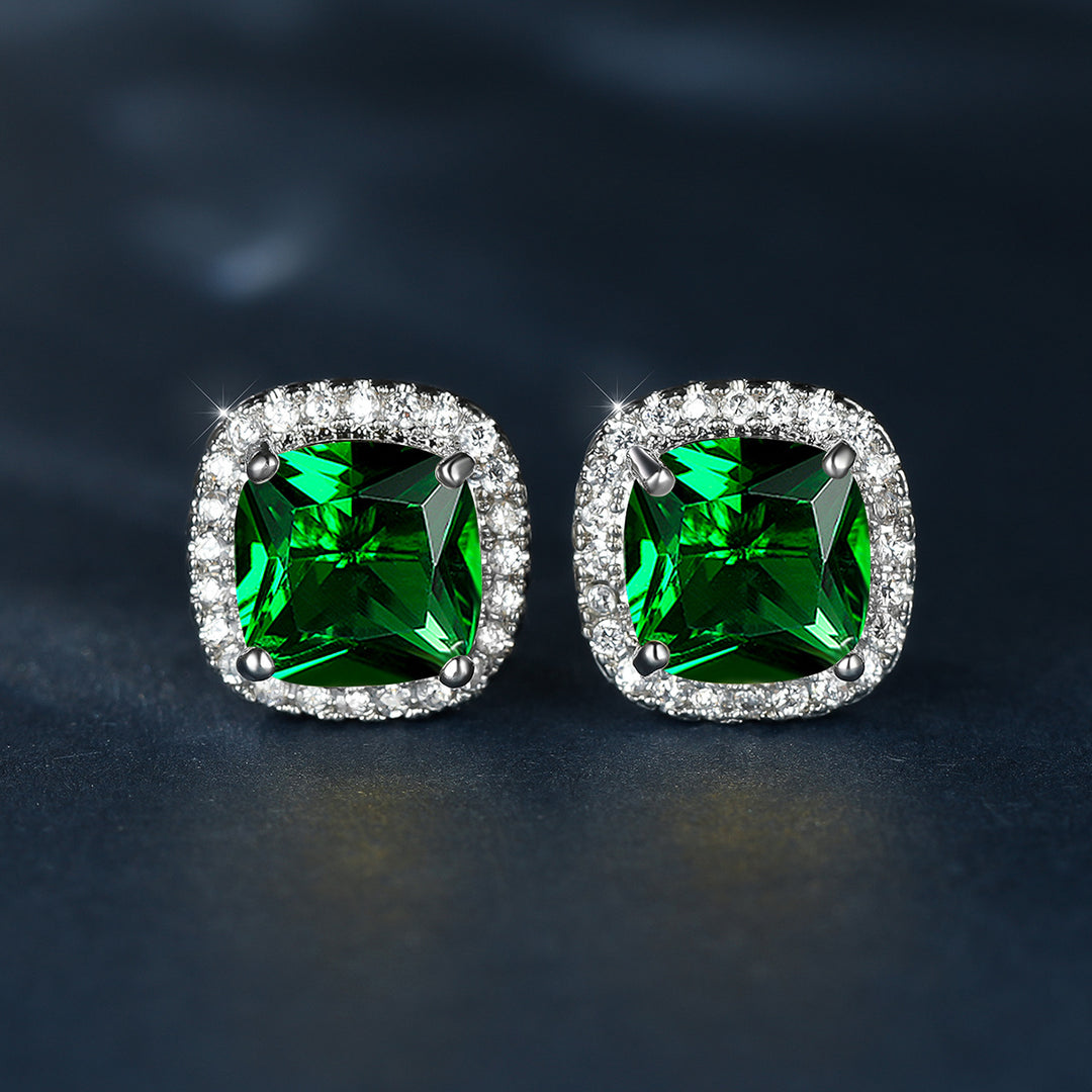 Luxury Stone Stud Earrings