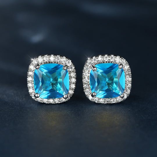 Luxury Stone Stud Earrings
