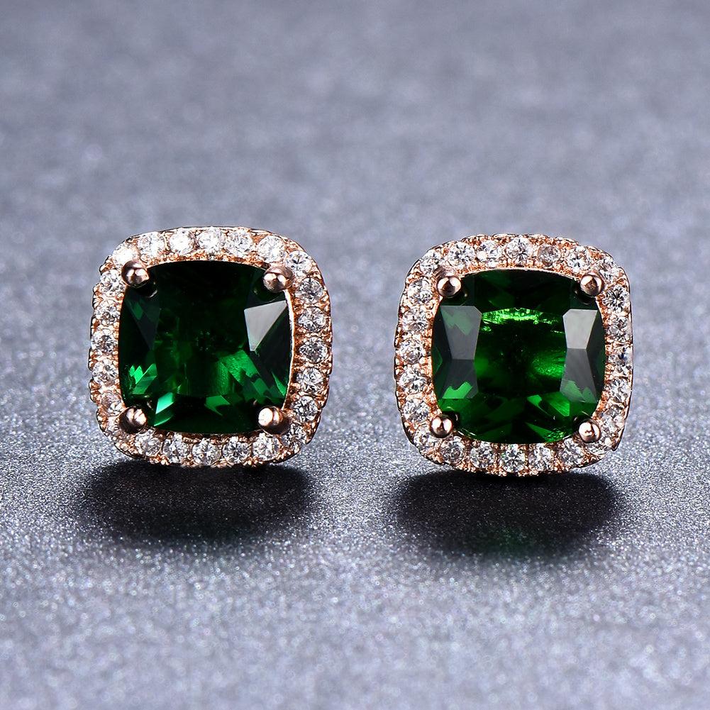 Luxury Stone Stud Earrings