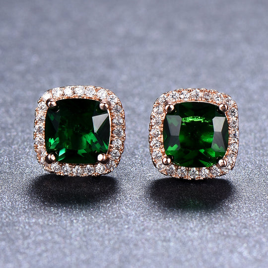 Luxury Stone Stud Earrings