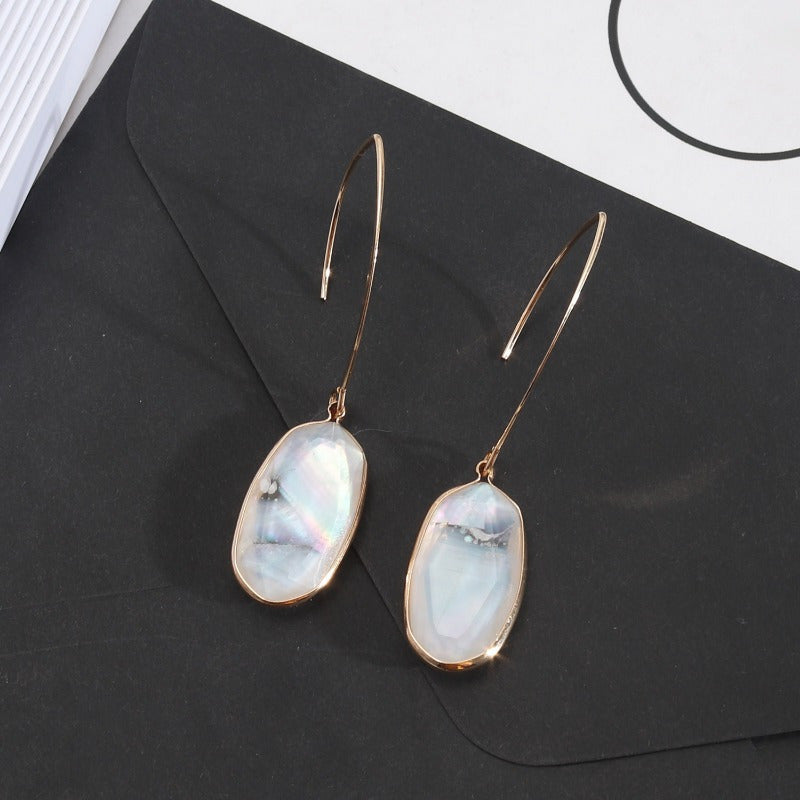Abalone Shell Drop Earrings