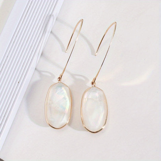 Abalone Shell Drop Earrings