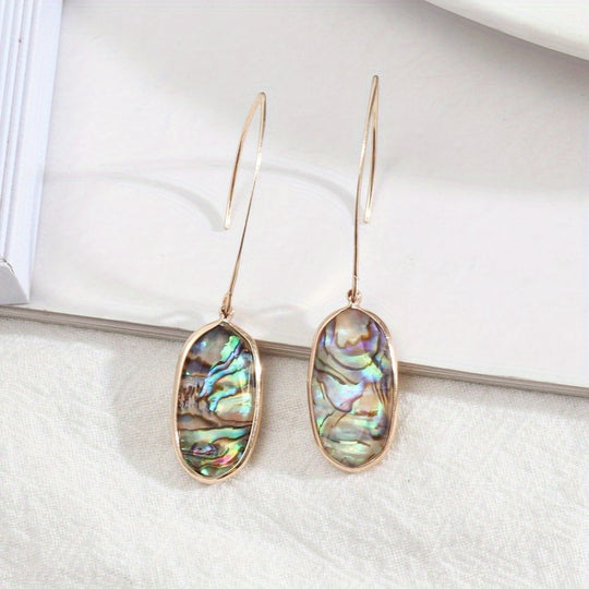 Abalone Shell Drop Earrings