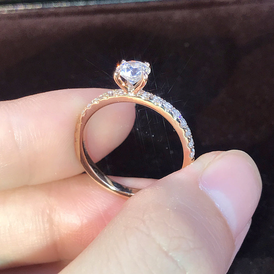 Fashionable Simple Inlaid Decorative Ring