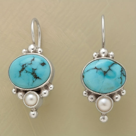 Bohemian Turquoise Dangle Earrings