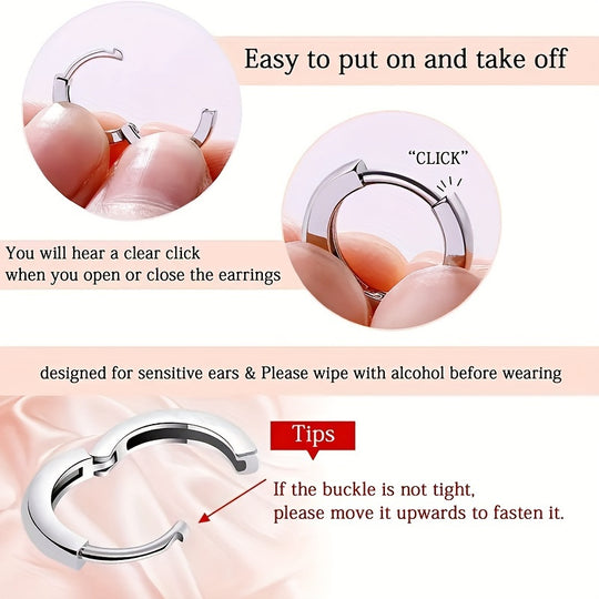 Stylish Women’s Floral Hoop Earrings
