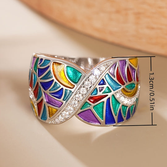 Chic Boho-Inspired Gemstone Fashion Ring