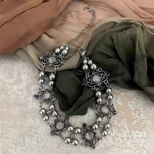 Elegant Pearl Choker Necklace