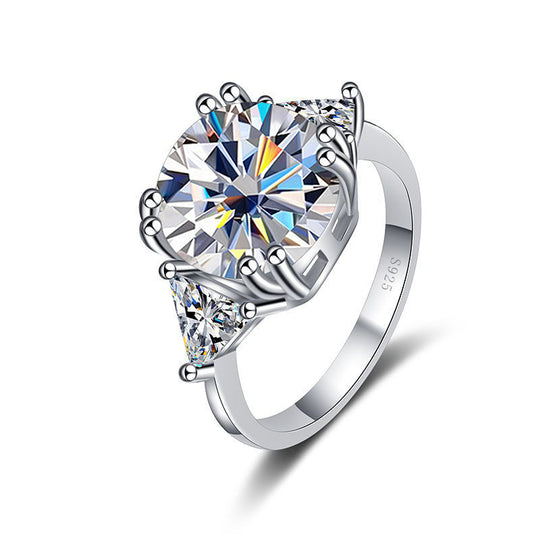 Gemstone Moissanite Engagement Ring