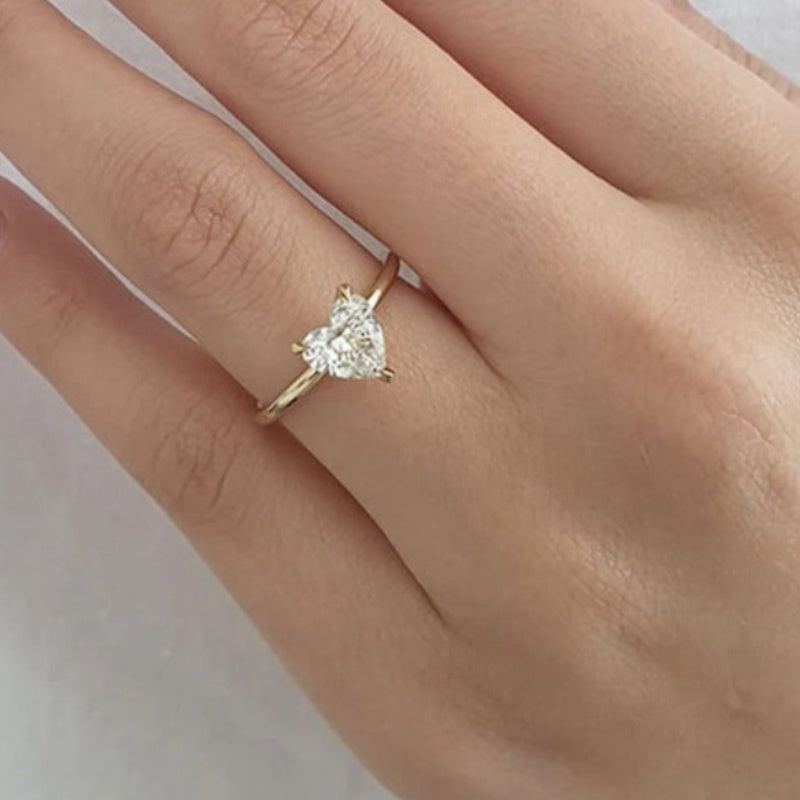 Minimalist Heart Ring