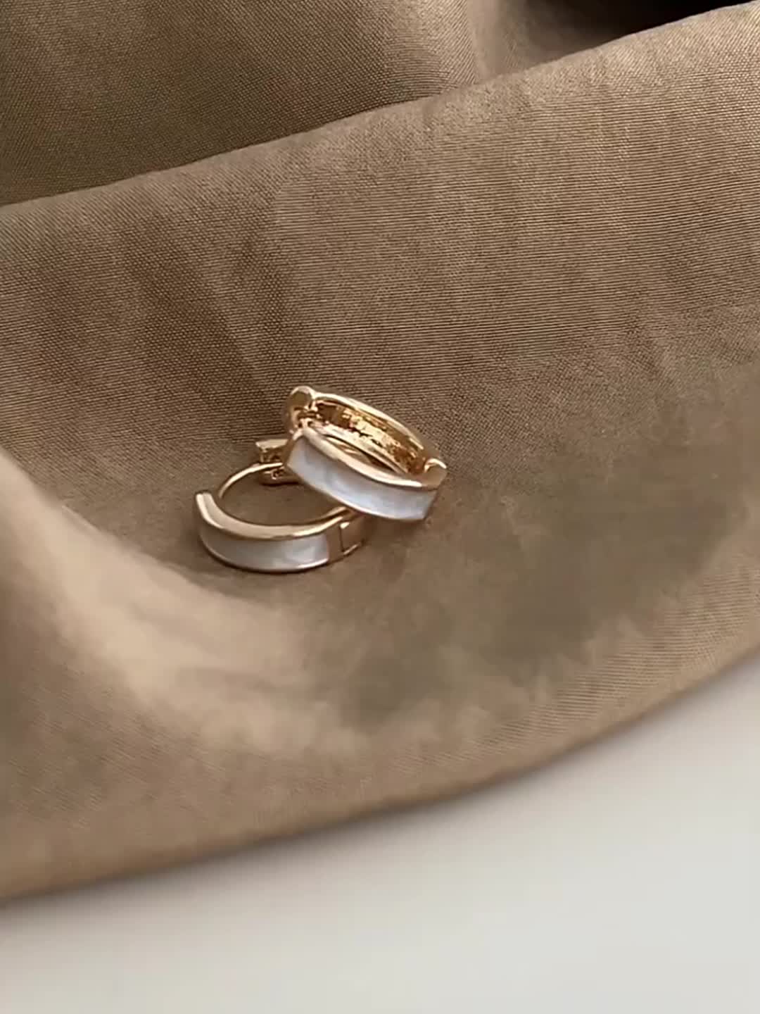 Elegant Minimalist Copper Hoop Earrings