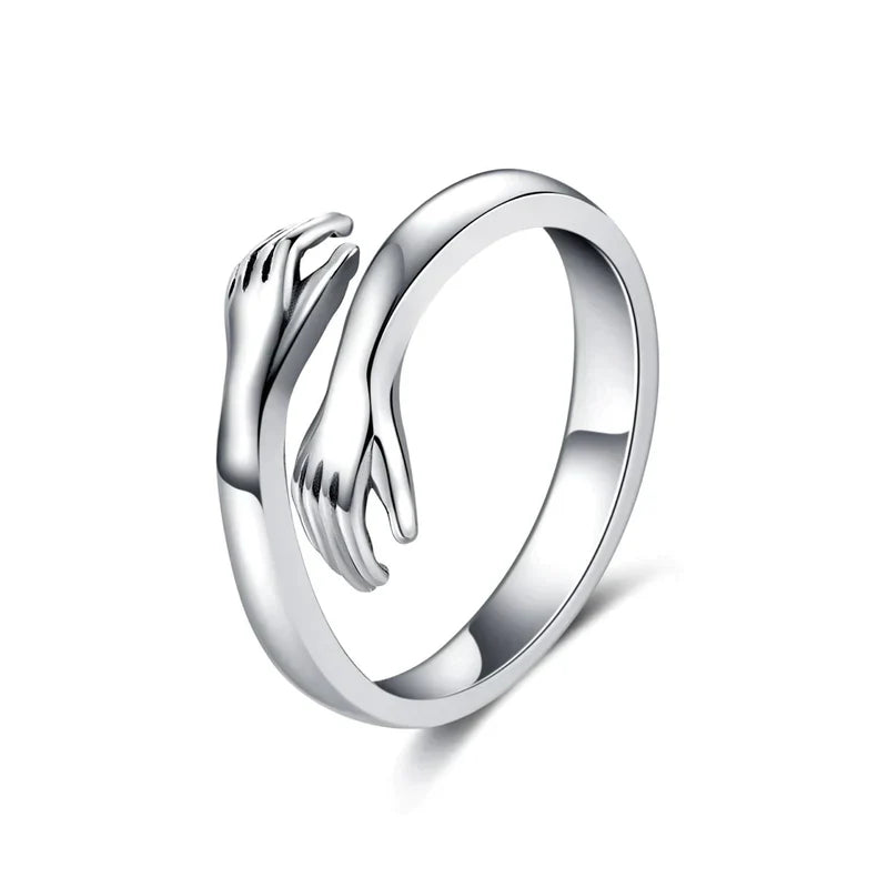 Sterling Silver Hug Ring