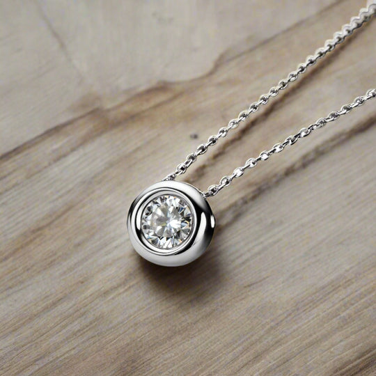 Elegant Moissanite Pendant Necklace