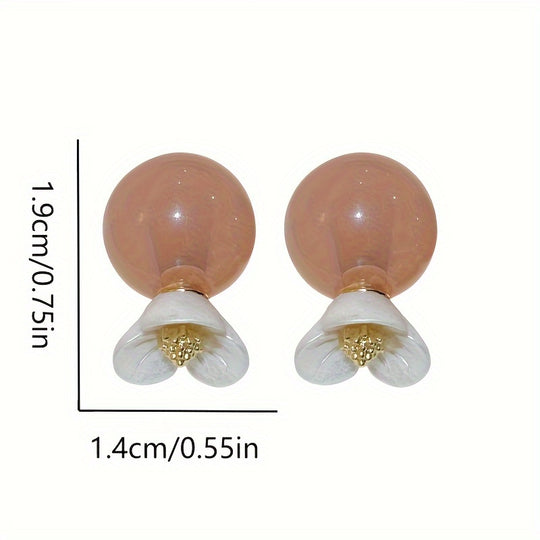 Resin Flower Earrings