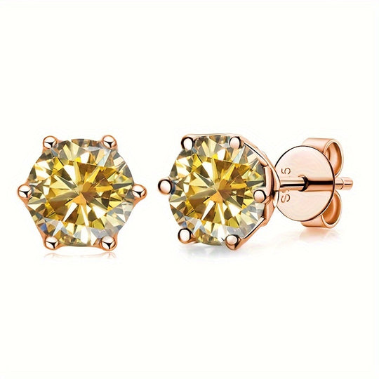 Versatile Moissanite Stud Earrings