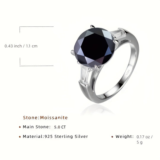 Multi-Color Moissanite Ring