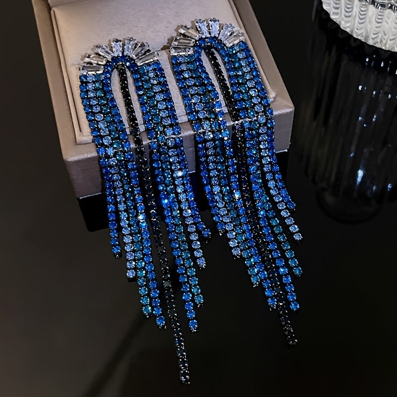 Luxurious & Elegant U-shaped Tassel Earrings