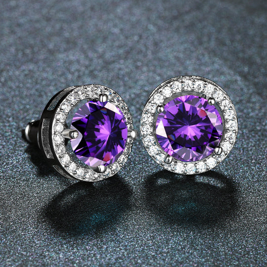 Elegant Round Cubic Zirconia Earrings