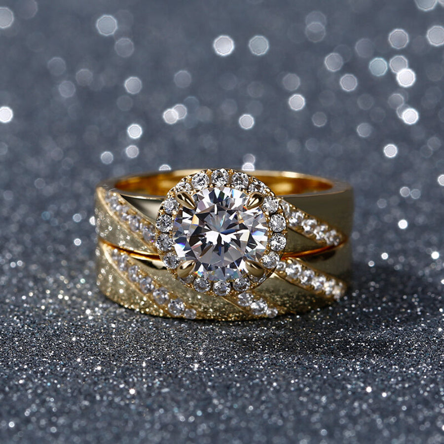 Elegant Engagement Ring Set