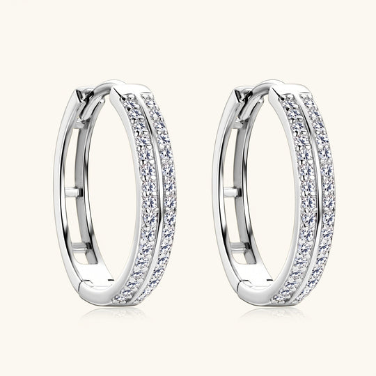 Elegant Silver Hoop Earrings