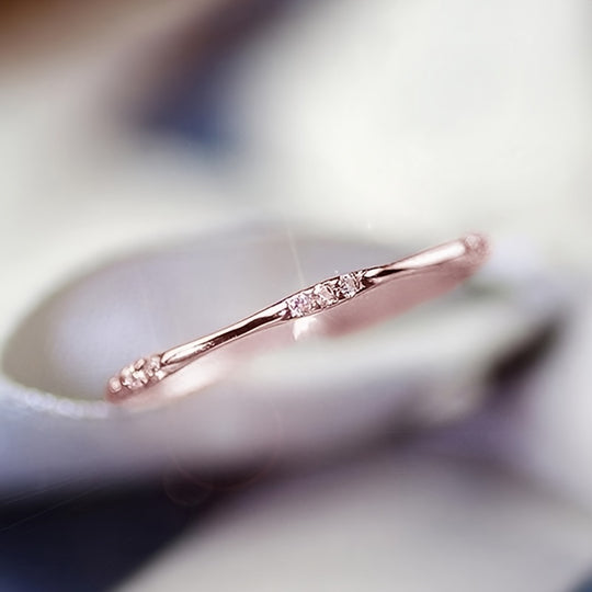 Elegant Simple Style Women's Fine Ring