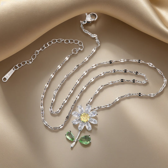 Sunflower Pendant Necklace