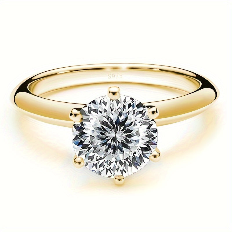 Elegant Moissanite Engagement Ring