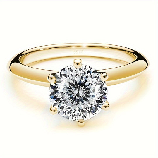 Elegant Moissanite Engagement Ring