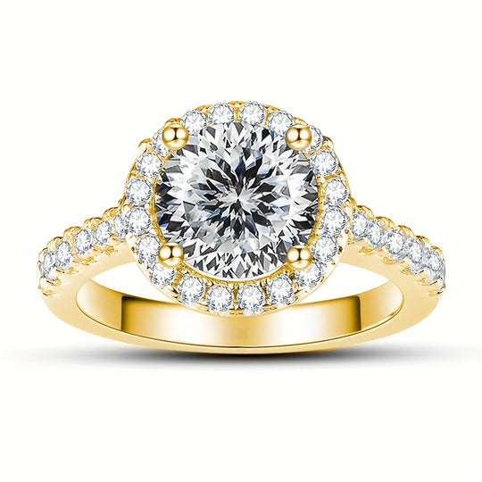 Moissanite Classic Halo Ring