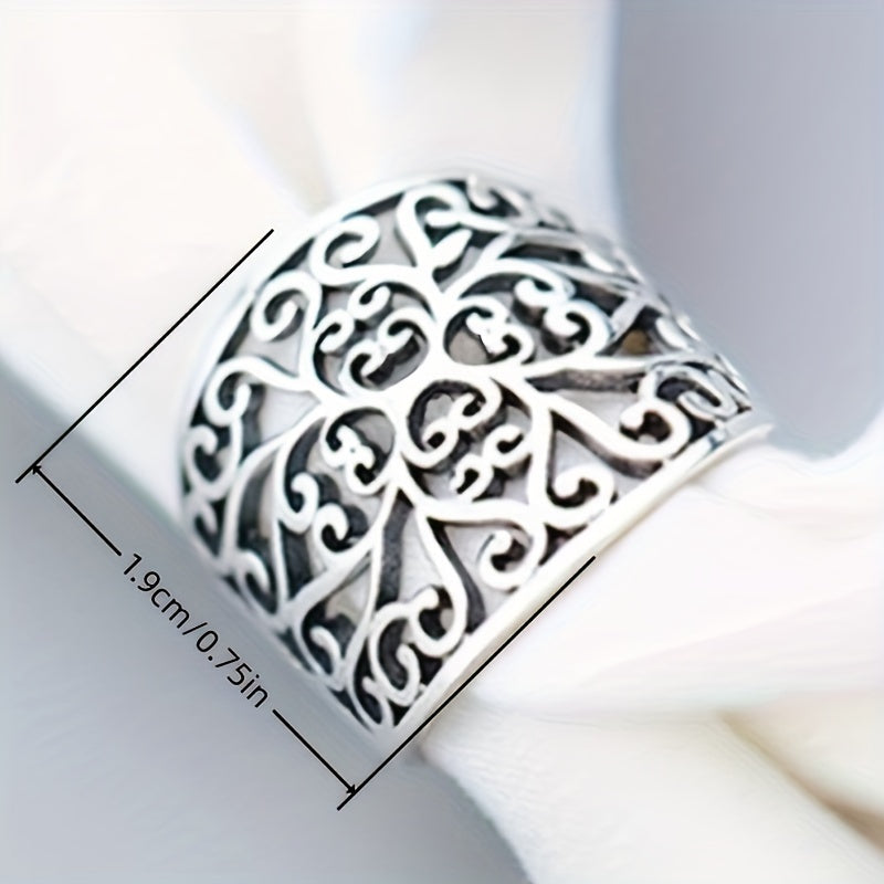 Boho Style Copper Filigree Ring