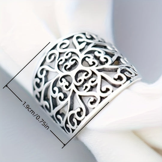 Boho Style Copper Filigree Ring