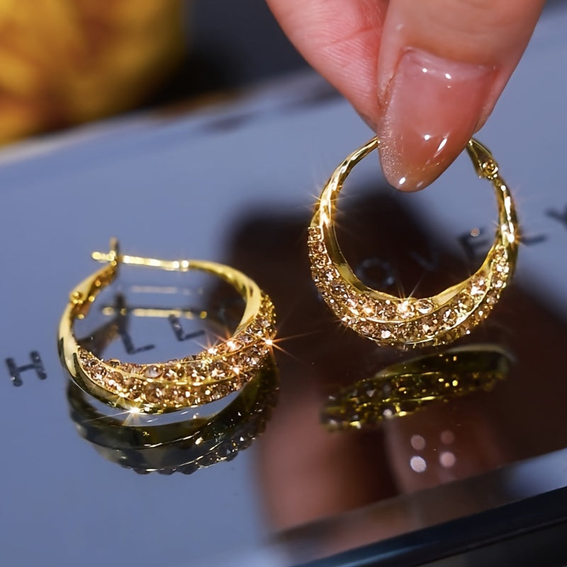 Elegant Twisted Hoop Earrings