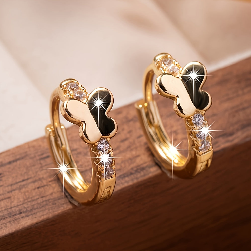 Sparkling Butterfly Earrings