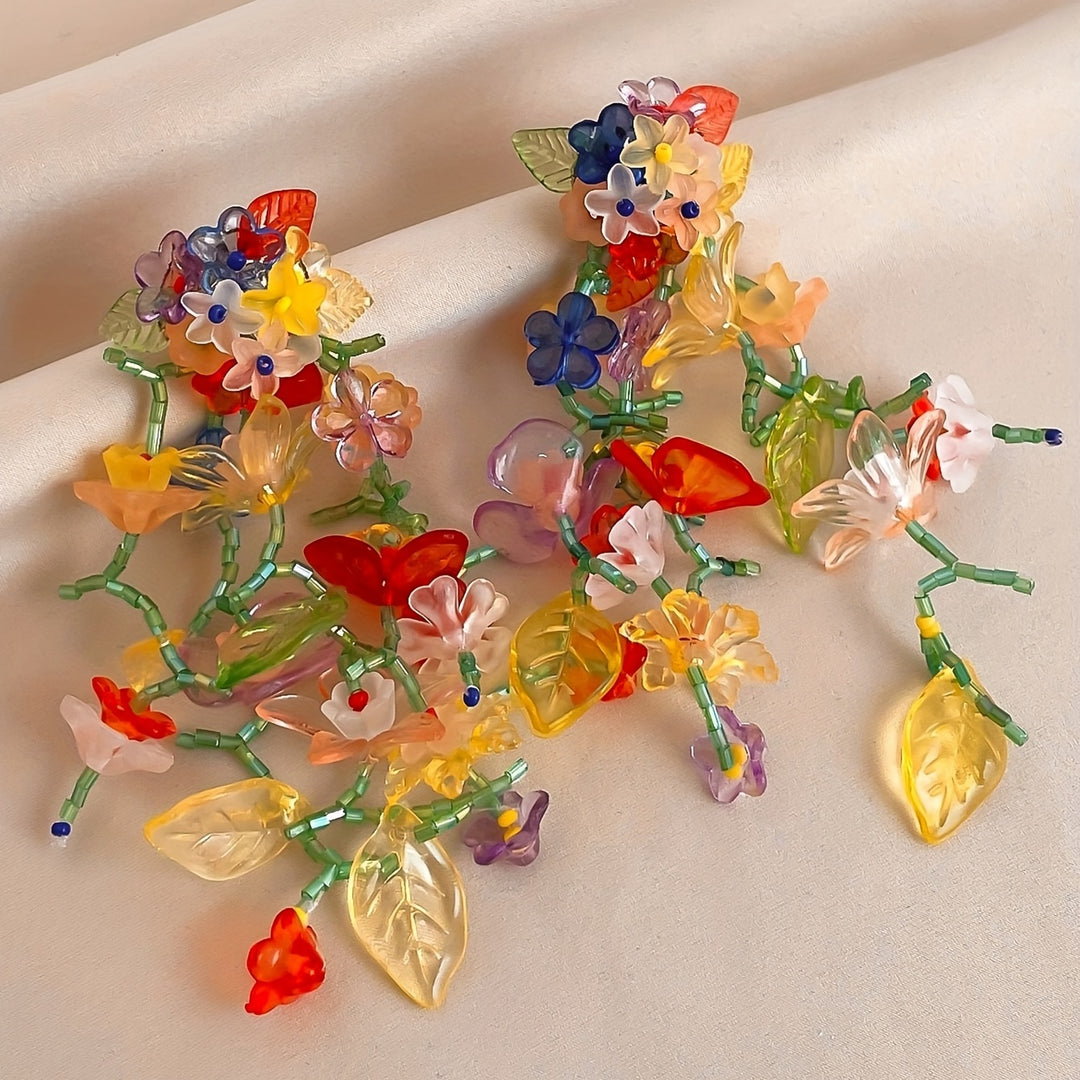 Floral Vine Drop Earrings