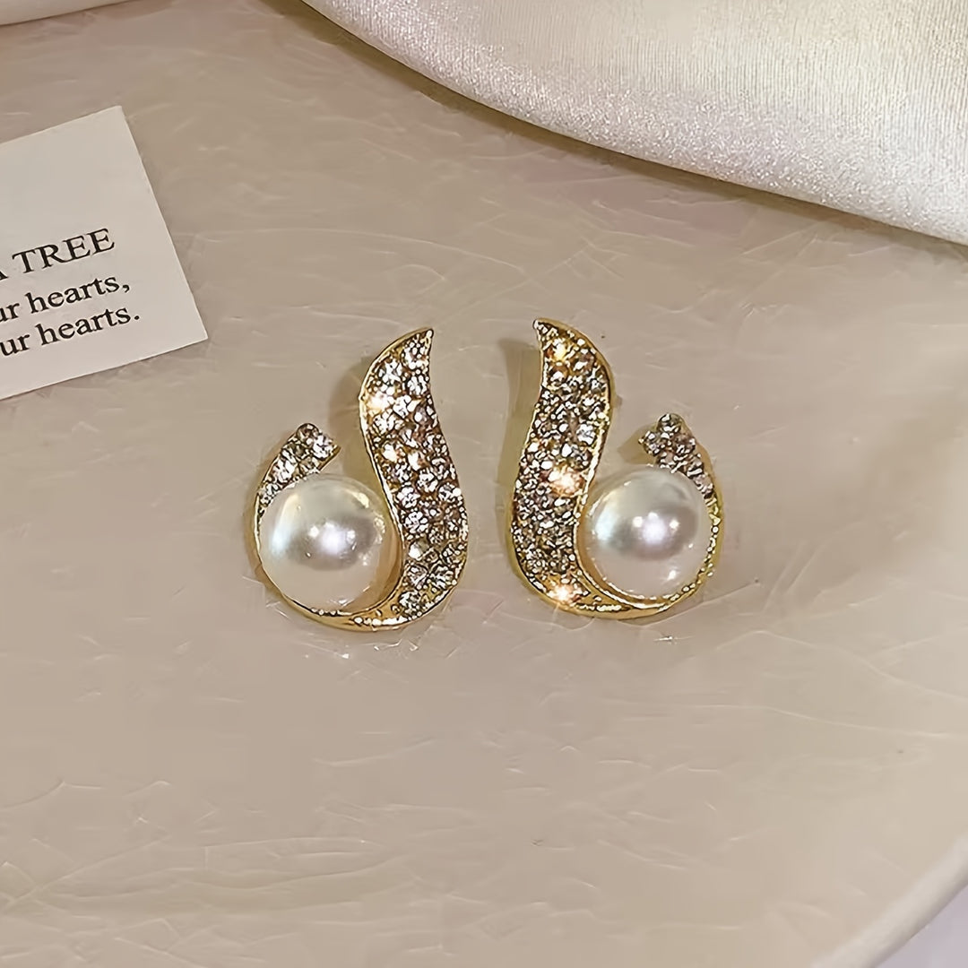 Fashionable French Style Stud Earrings