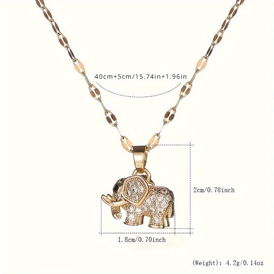 Elephant Pendant Necklace