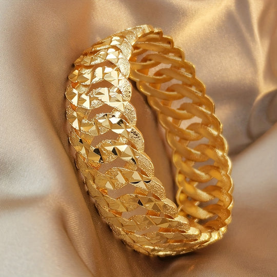 Chunky Golden Braided Bracelet