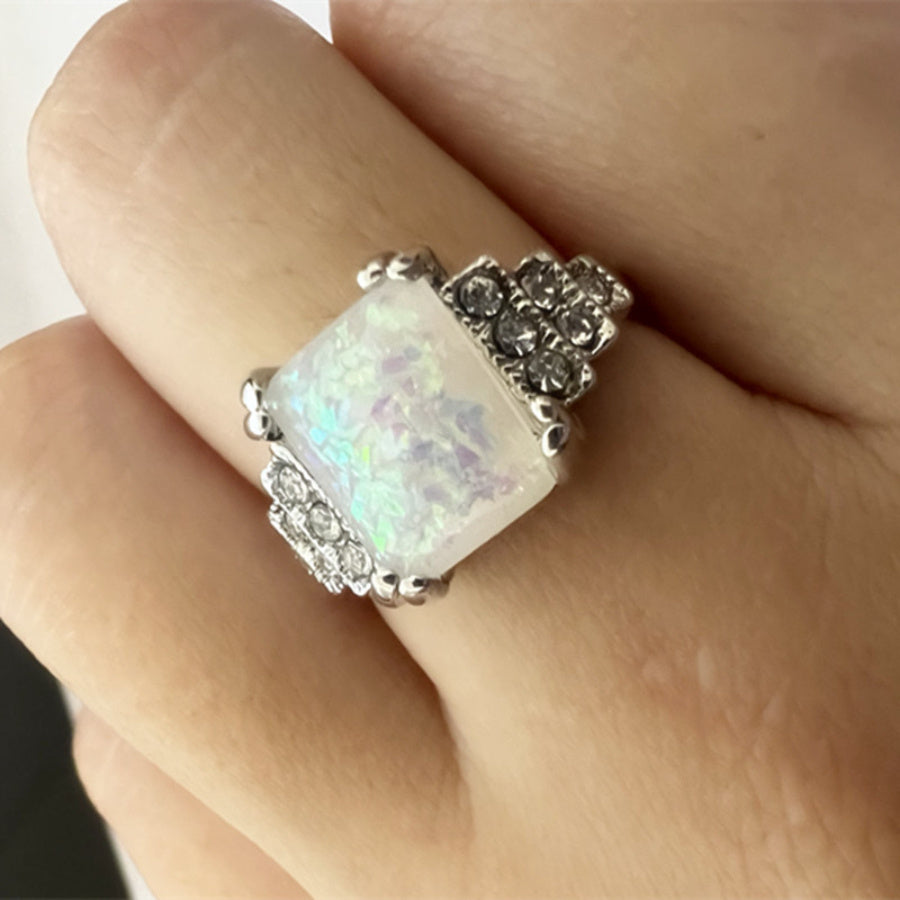Vintage Classic Inlaid Gem Ring