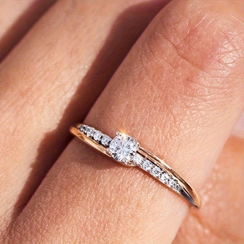 Elegant Silver Promise Ring
